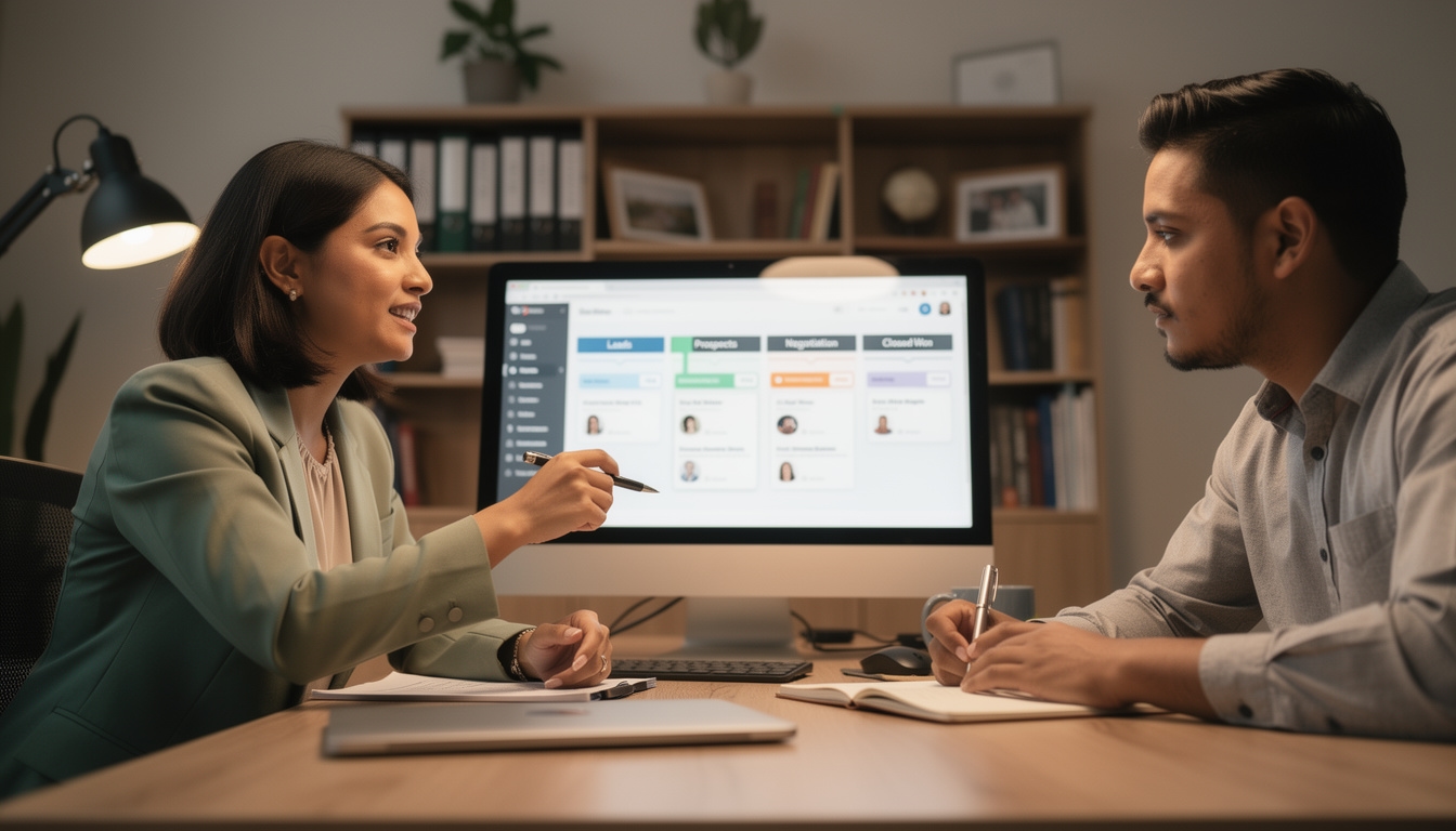 Sesión de taller sobre CRM gratuito para gestión de clientes